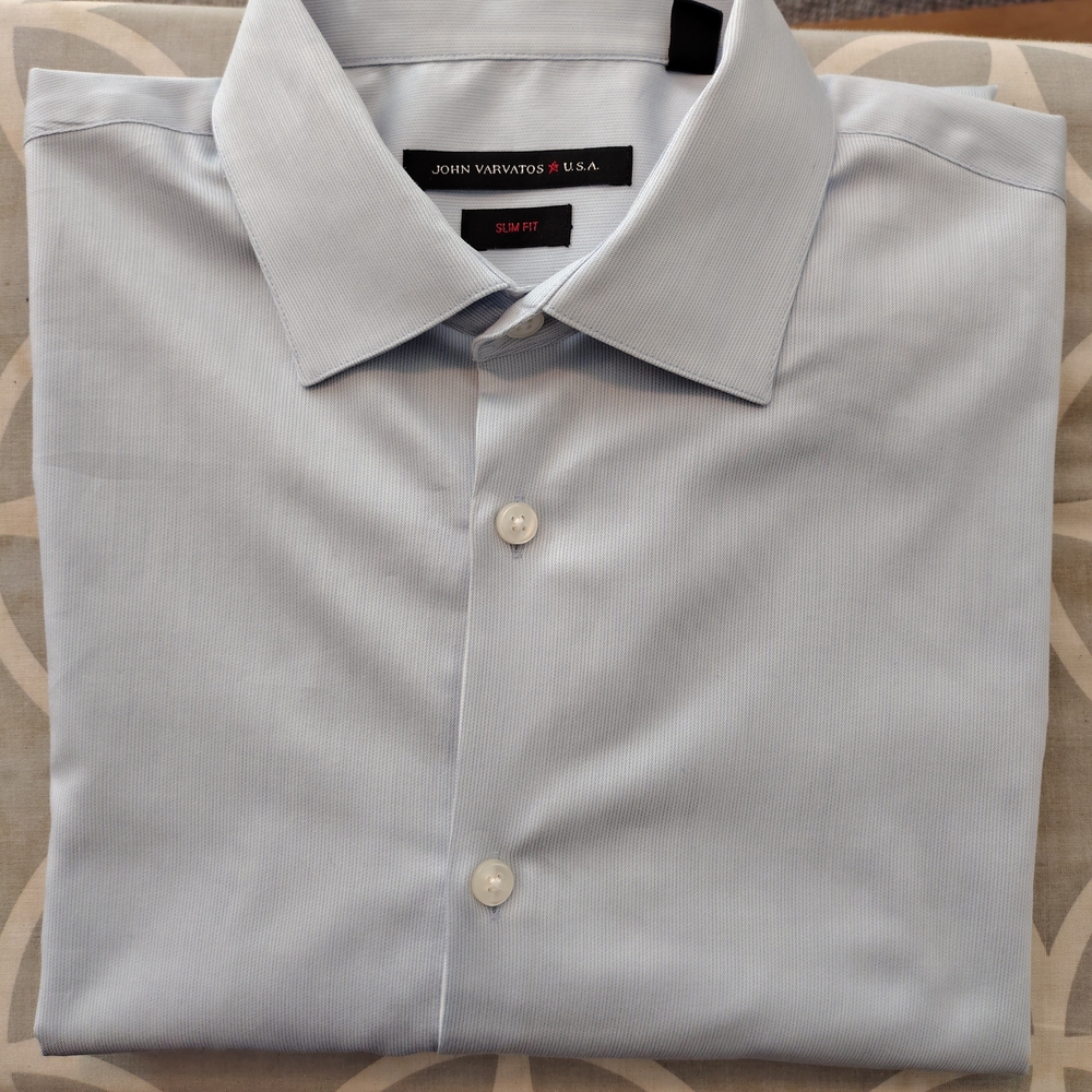 John Varvatos Men's Light Blue Shirt